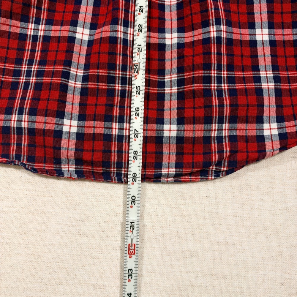 Polo Ralph Lauren Button Down Mens XXL Red Plaid Classic Fit Long Sleeve Shirt - Picture 7 of 10